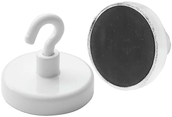 Stoker 32 Mm Magnetic Haak 2 Eenheden Zilver