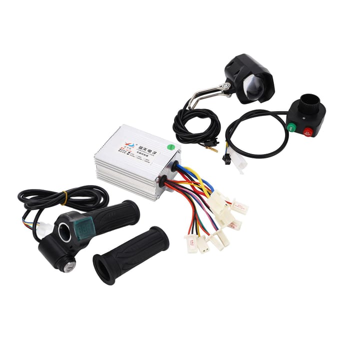 Elektrische Fiets Controller Stuurset Gevoelige Bediening Scooter Geborstelde Controller Kit met black