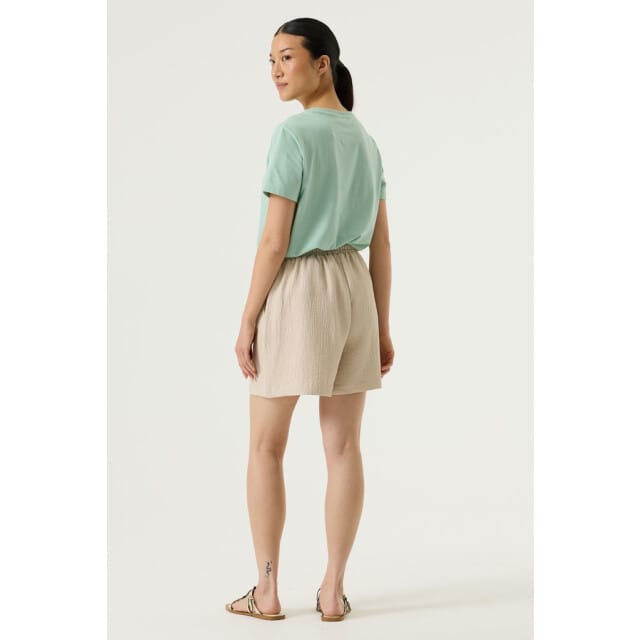 GARCIA Dames Tekst Print T-shirt Groen Korte mouw