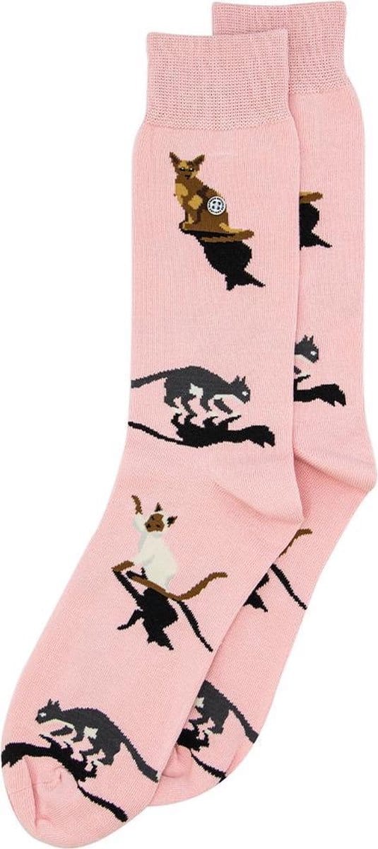 Alfredo Gonzales unisex sokken cats roze