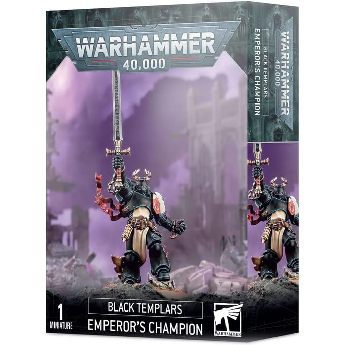 Beeldje Games Workshop Warhammer 40k - Black Templars Le Champion de l'Empereur