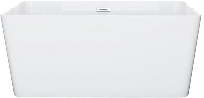 Vente-unique Rechthoekig eilandbad - 197 L - 130 x 70 x 55 cm - Wit - Acryl - SPICARA