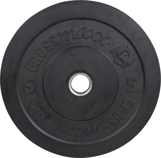 Crossmaxx Bumper Plates - 50mm - per stuk - 5 kilo - Zwart