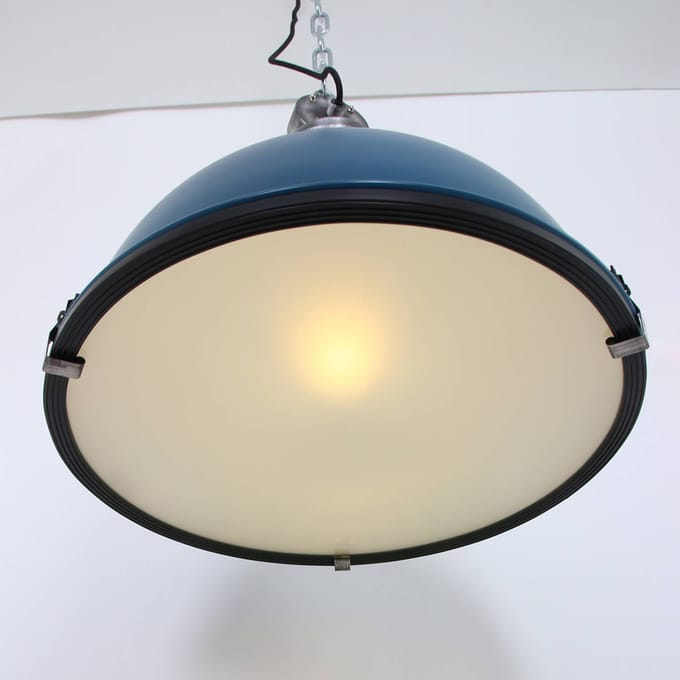 Hanglamp Bikkel 7586PE petrol staal hoogte verstelbaar industrieel Steinhauer