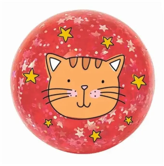 Stuiterbal Glitter Poes - Stuiterbal