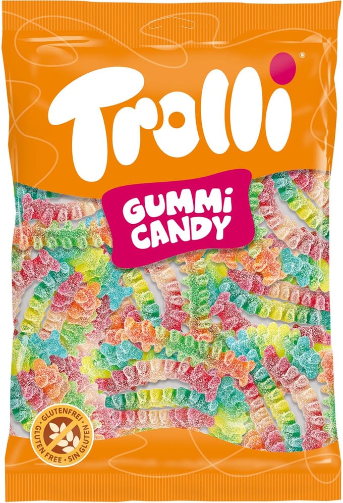 Trolli - Duizendpoten - snoep - zuur - 1 kilo - grootverpakking
