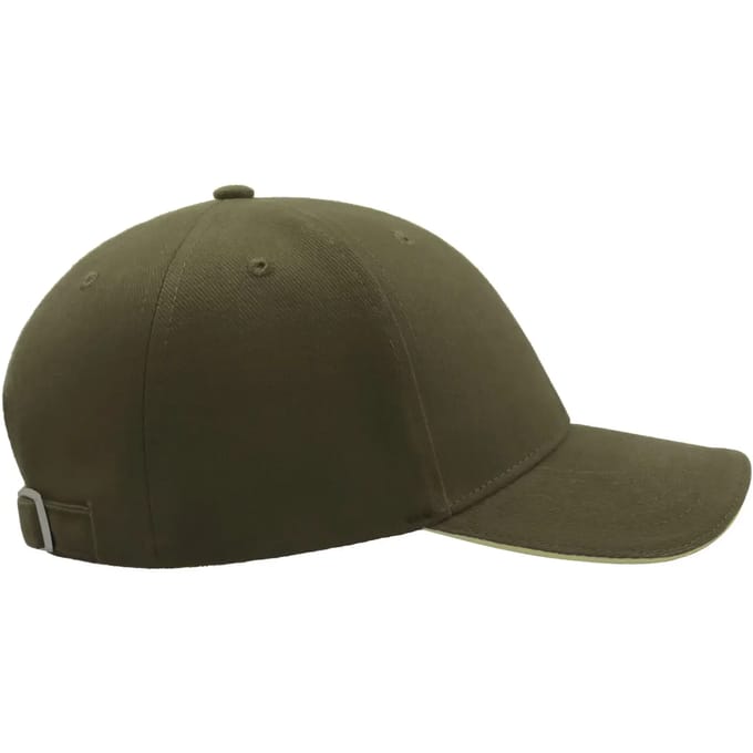 Atlantis Headwear Liberty Sandwich Cap AT610 - OLIVE/NATURAL - One size