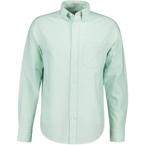 Gant Overhemd Classic Oxford Dobby Washed Turquoise / male