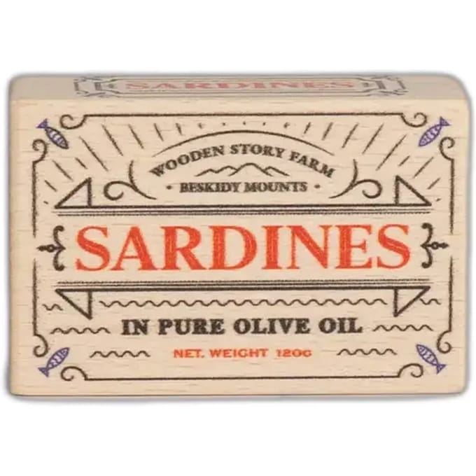Houten speelgoed sardines Wooden Story