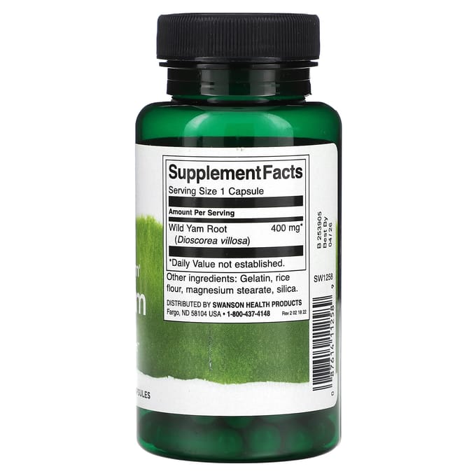 Volledig Spectrum, Wilde Yam, 400 mg, 60 Capsules