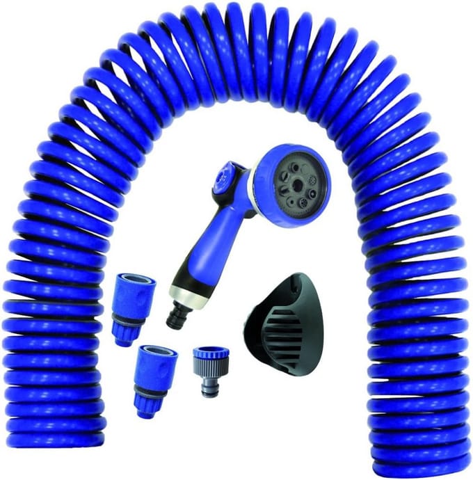 Flexibele Tuinslang met Sproeipistool - 15 Meter Blauw
