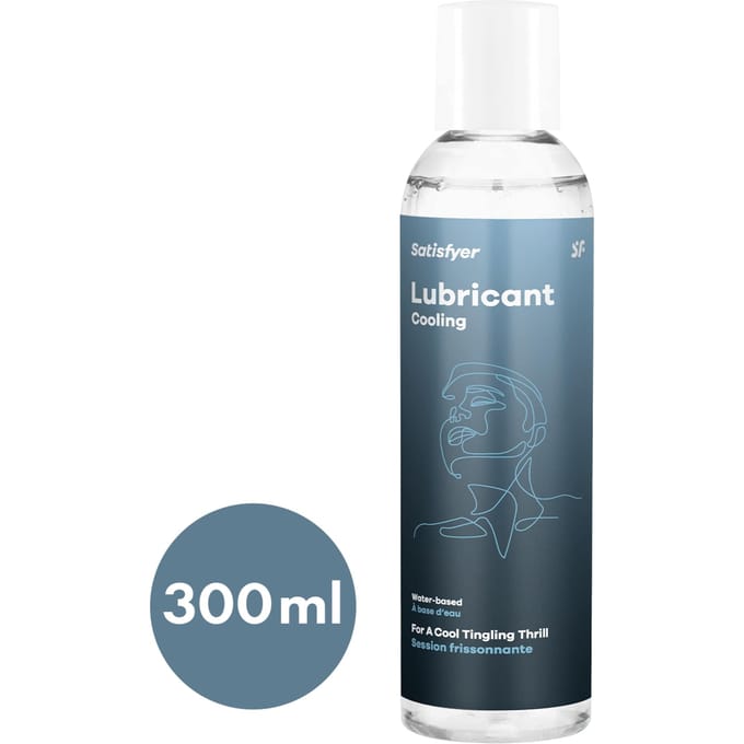 Satisfyer Men glijmiddel, glijmiddel op waterbasis, compatibel met condoom, 300 ml, verschillende soorten (Cooling)