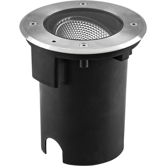 EVN Pentola LED grondspot inbouwlamp Ø 18cm roestvrij staal