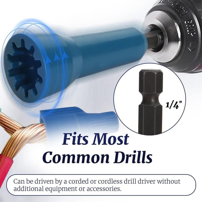 Draadmoer Wringer Draad Twisting Gereedschap Spin Twisting Draadconnector Socket Draad Wringer Gereedschap voor Man rood