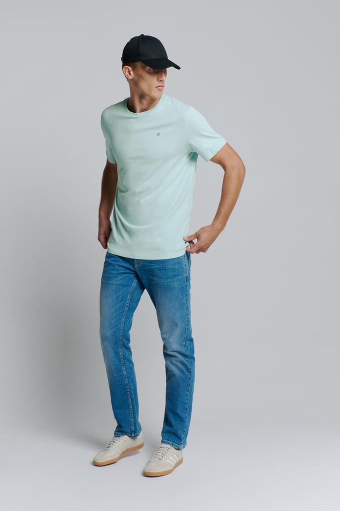 No Excess T-shirt crewneck solid basic ice