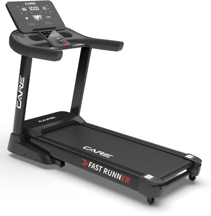 CARE FAST RUNNER SP - Opvouwbare loopband - 22 km/u - 57 programma’s - Gemotoriseerde helling - Voor intensief thuisgebruik