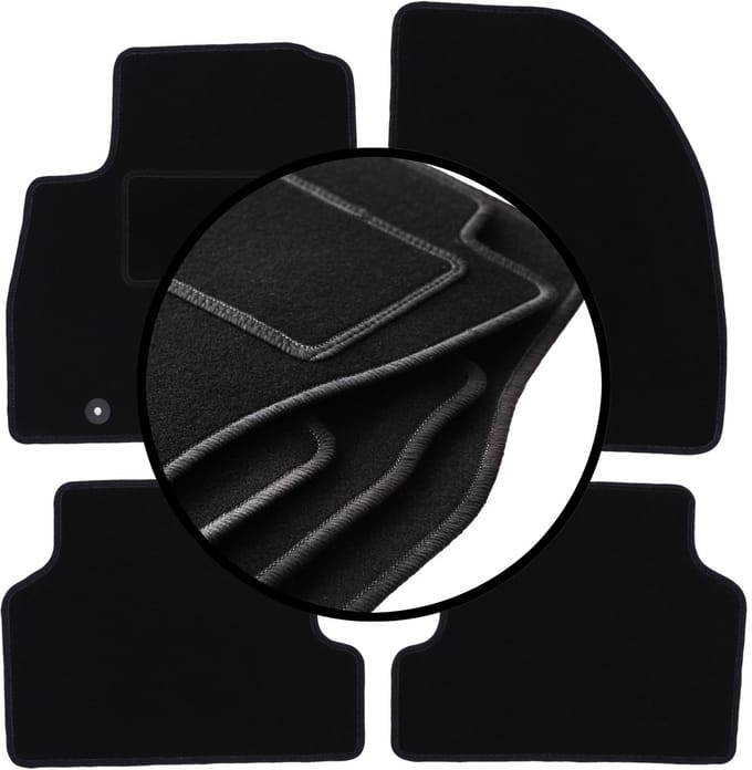 Set veloursmatten voor: Ford Focus MK2 stationwagen, sedan, hatchback (2004-2011)