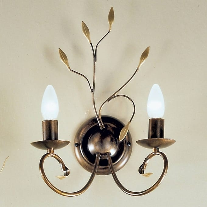 ORION Sfeervolle wandlamp REGINE in antiek goud