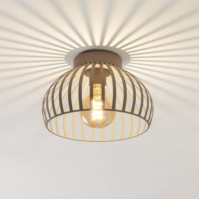 EGLO Mogano 3 Plafondlamp - E27 - Ø 28 cm - Zandkleur - Staal