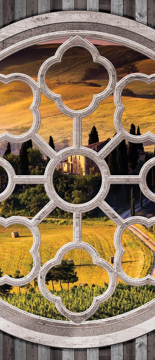 Italian Meadow Landscape Photo Wallcovering