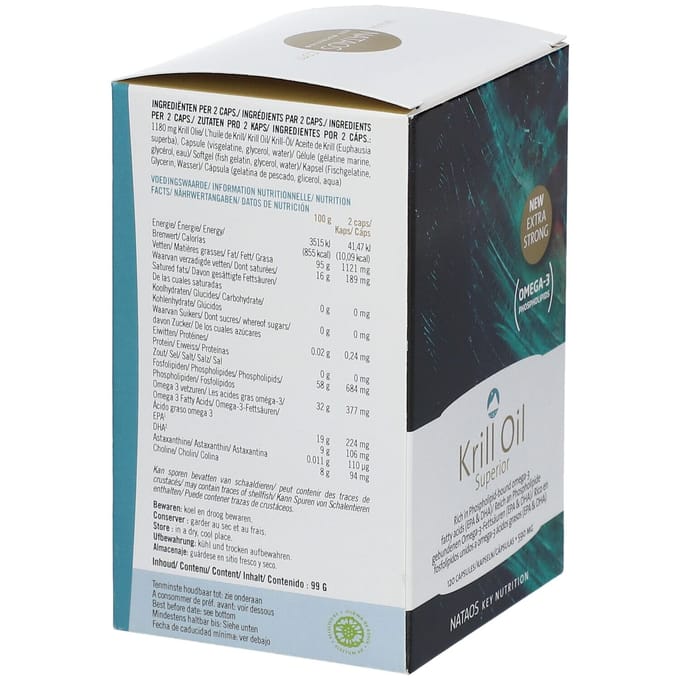 Nataos Key Nutrition Krill Oil Superior 120 Capsules
