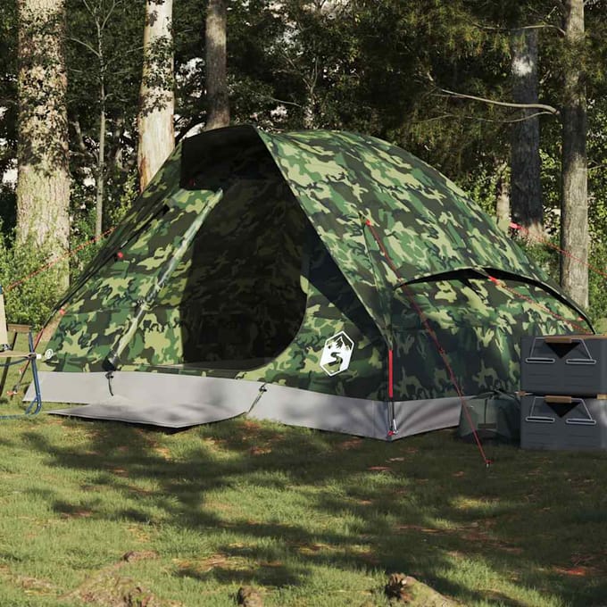 Vidaxl Tente de Camping, 2 Personnes, Camouflage, Imperméable