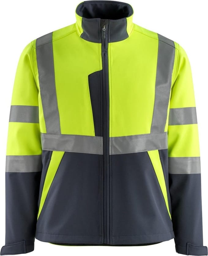 Mascot Safe Light Softshell jas 15902-253 - hi-vis geel/donkermarine - L
