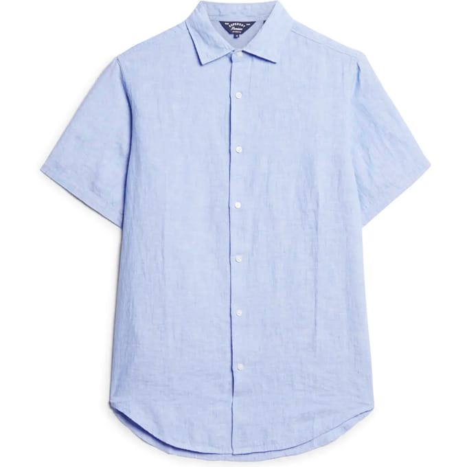 Superdry - Studios casual linnen overhemd - Heren - Shirts