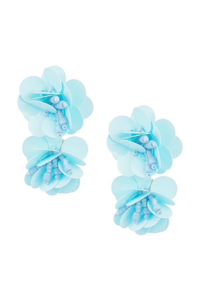 Oorbellen rose spirit - lichtblauw