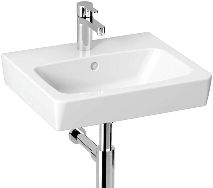Jika Lyra plus - Fontein 500x430 cm, met overloop, kraangat, wit H8103800001041