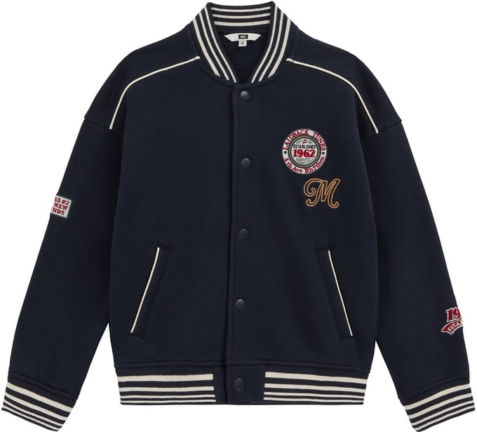 WE Fashion Jongens bombervest met embroideries