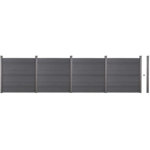 HOME DELUXE WPC tuinscherm CALLADO (4x element, 5x paal)