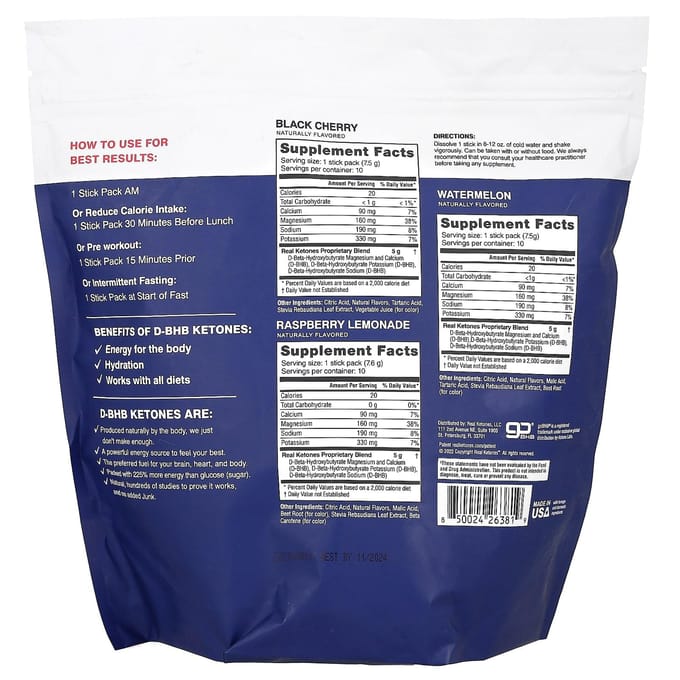 Real Ketones, Shift, Variëteitenpakket, Pak van 30