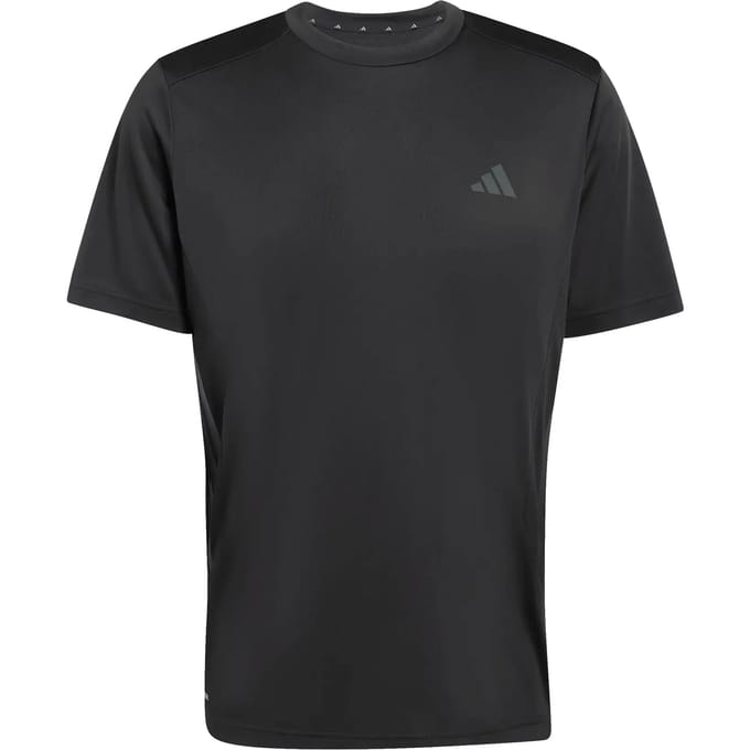 Adidas Performance Tech Essentials 3 Stripes Workout-T-Shirt - Heren - Zwart