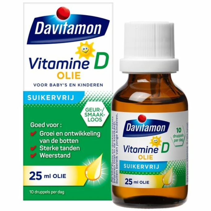 Davitamon Vitamine D Olie - 2 x 25 ml - Voordeelverpakking