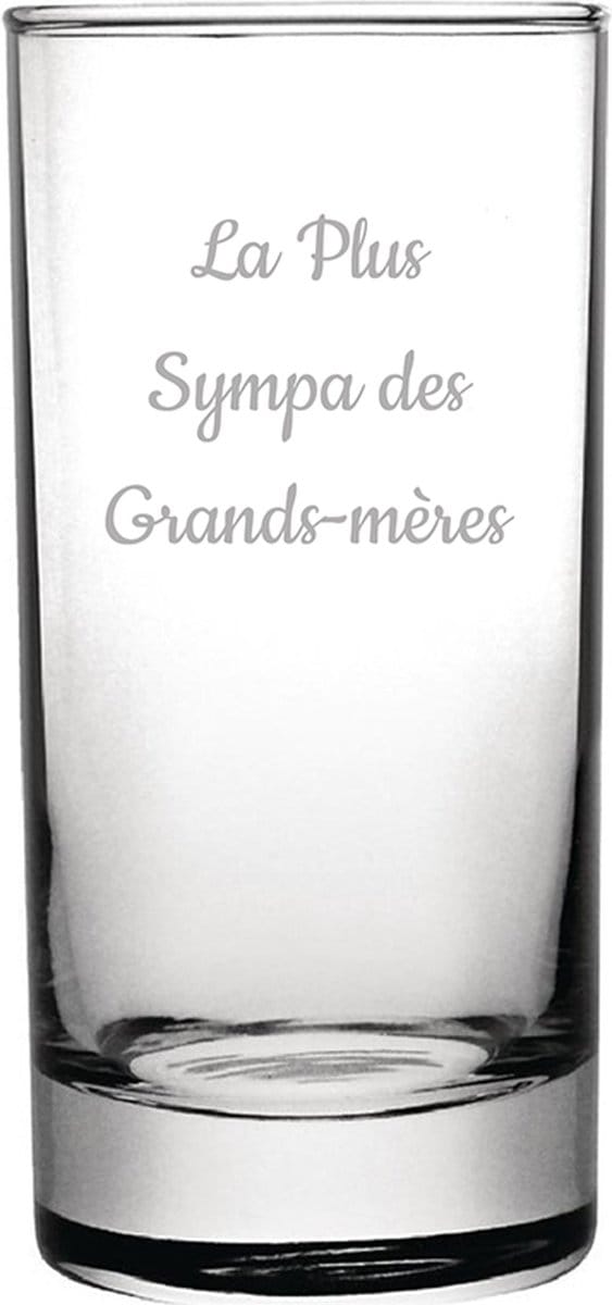 Longdrinkglas gegraveerd - 28,5cl - La Plus Sympa des Grands-mères