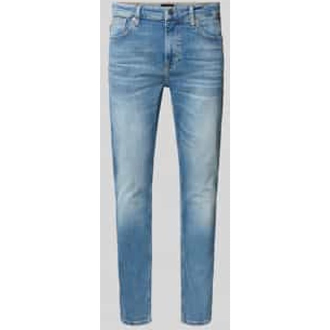 Slim fit jeans van katoenmix model 'DELAWARE'