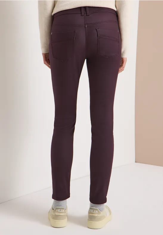 Broek in lederlook