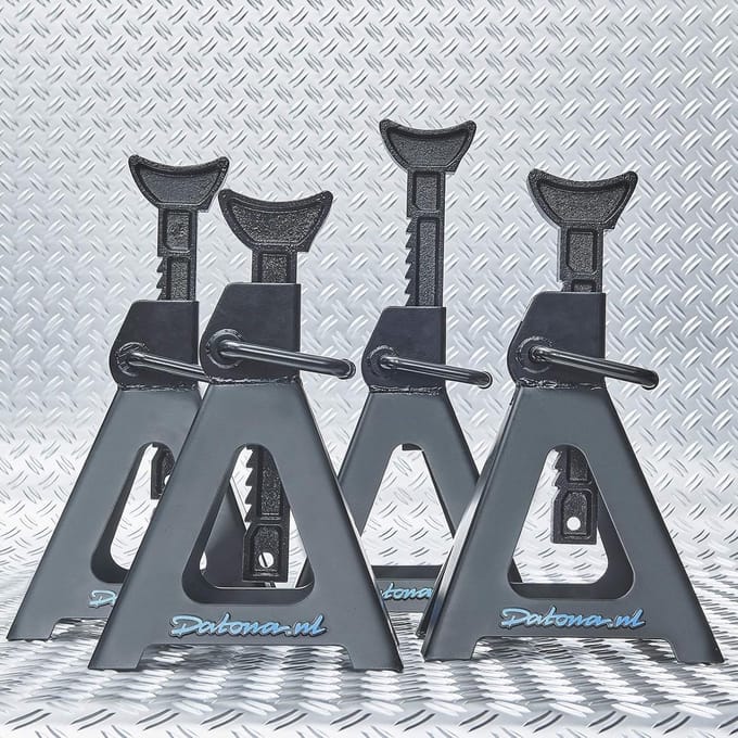 Set van 4 Extra Hoge Assteunen 6 Ton - Max Hoogte 59.5 cm