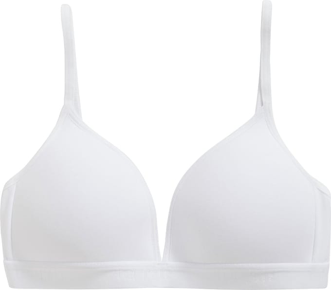 Ten Cate Basics organic cotton stretch voorgevormde bh wit voor Meisjes | Maat 70C