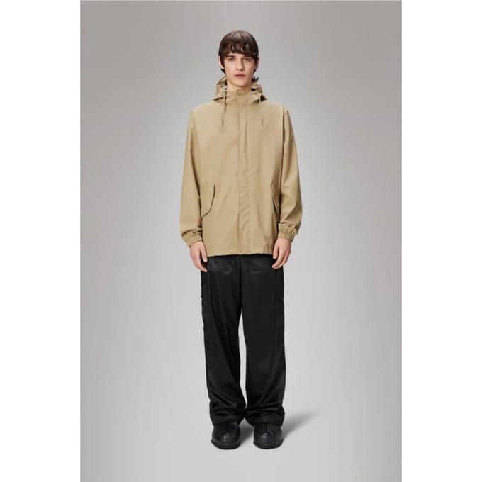 Rains 18010 fishtail jacket w3 sand