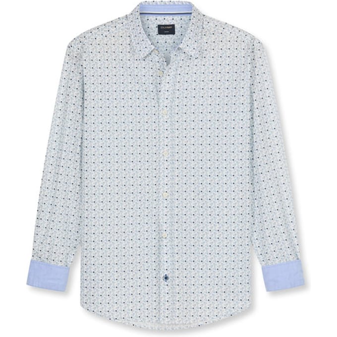 OLYMP Casual Overhemd, Regular Fit, Kent, Gebroken Wit