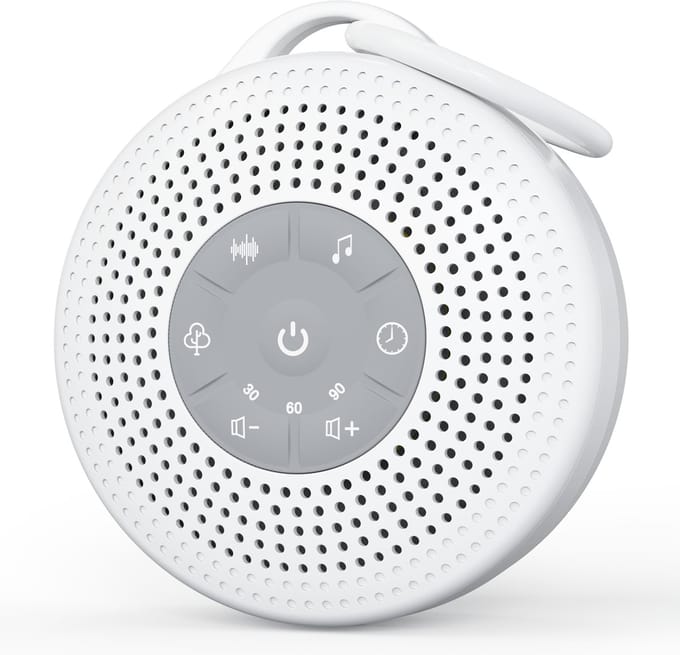 Livé® Witte Ruis machine – Draagbare Geluids machine met Timer