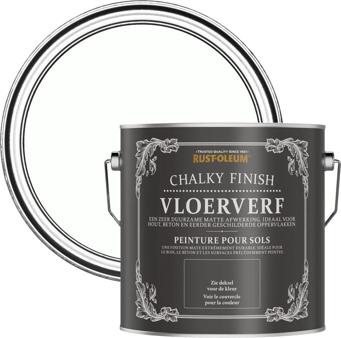 Rust-Oleum Wit Vloerverf - Krijtwit 2,5L