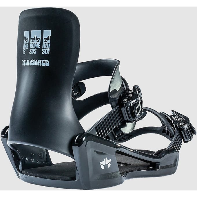 Rome Minishred Kids Snowboard Bindingen zwart
