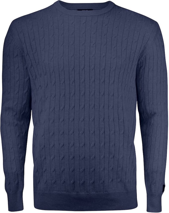 Cutter & Buck Blakely Knitted Sweater Heren 355402 - Navy Melange - L