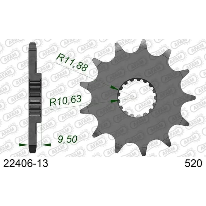 Tandwiel Afam 520 13 T