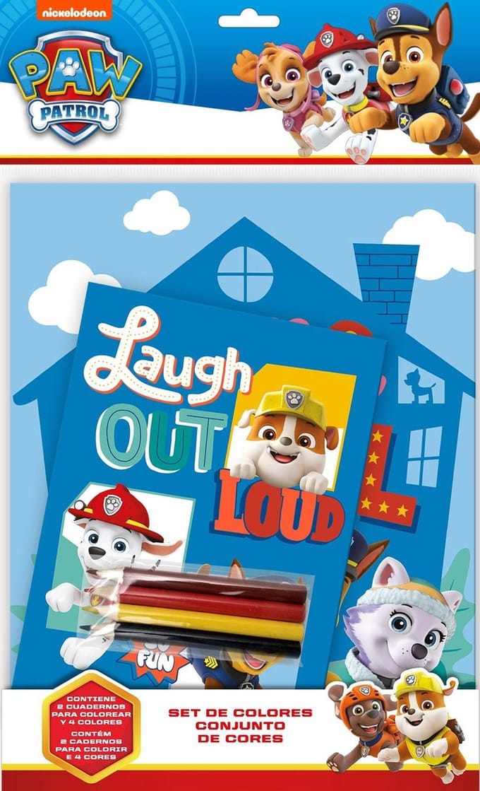 Nickelodeon Kleurset Paw Patrol Junior 6-delig