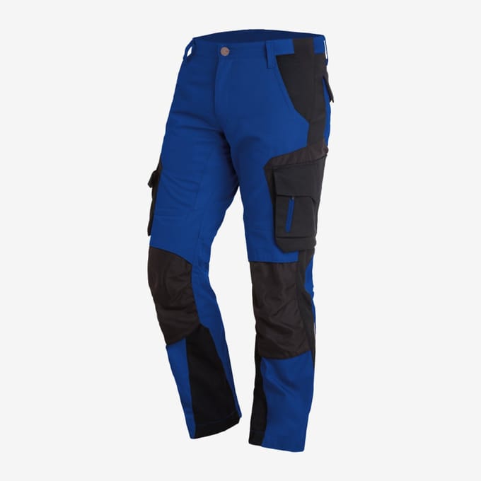 FHB FLORIAN Werkbroek 125100 - Korenblauw-Zwart - 48