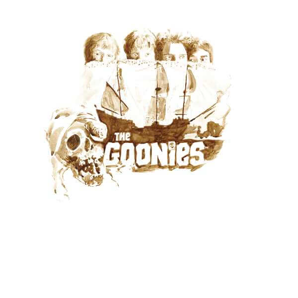 The Goonies Watercolour Men's T-Shirt - Wit - S